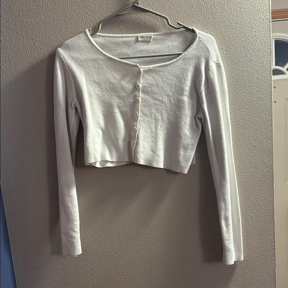 White Button-Up Women's Top